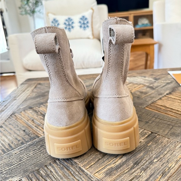 NWT Sorel Caribu X Waterproof Leather Lace Up Boots Taupe Boots – Sz 8 - Picture 6 of 12